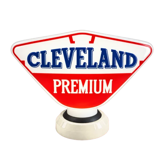 Cleveland on cream petrol pump globe base